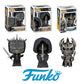 FUNKO POP Herr der Ringe 3er Pack - 1578 Mouth of Sauron & 1744 Nazgul & 122 Sauron