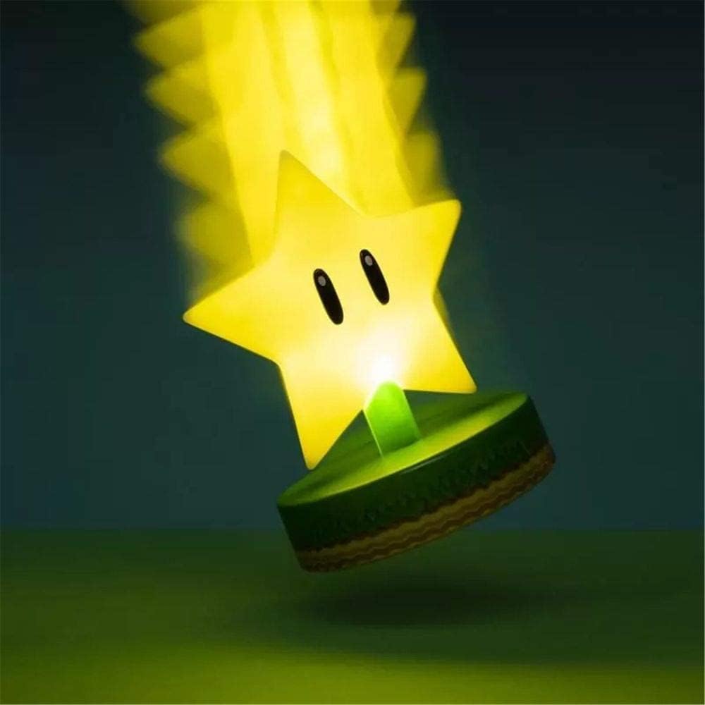 Super Mario Stern Star Icons Light Lampe Licht Nachtlicht