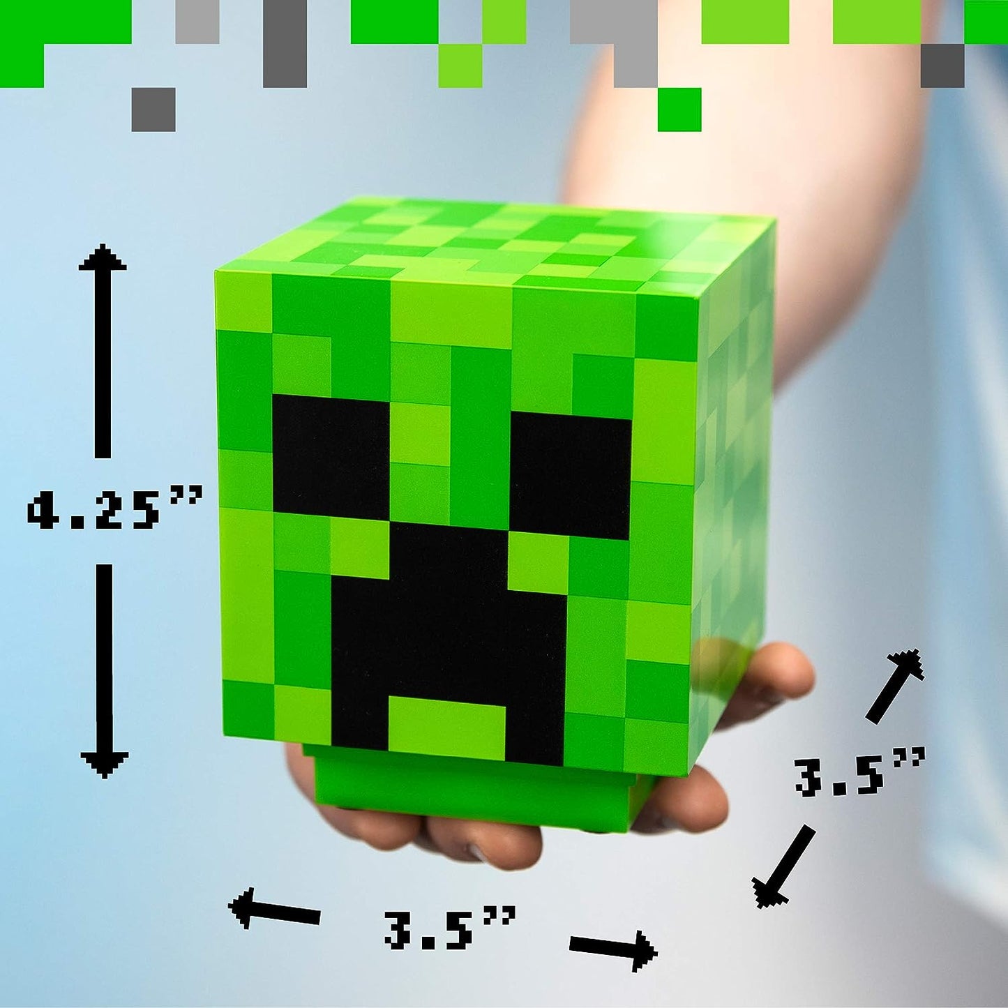 Minecraft Creeper Light mit offiziellen Creeper-Sounds, tragbares Nachtlicht