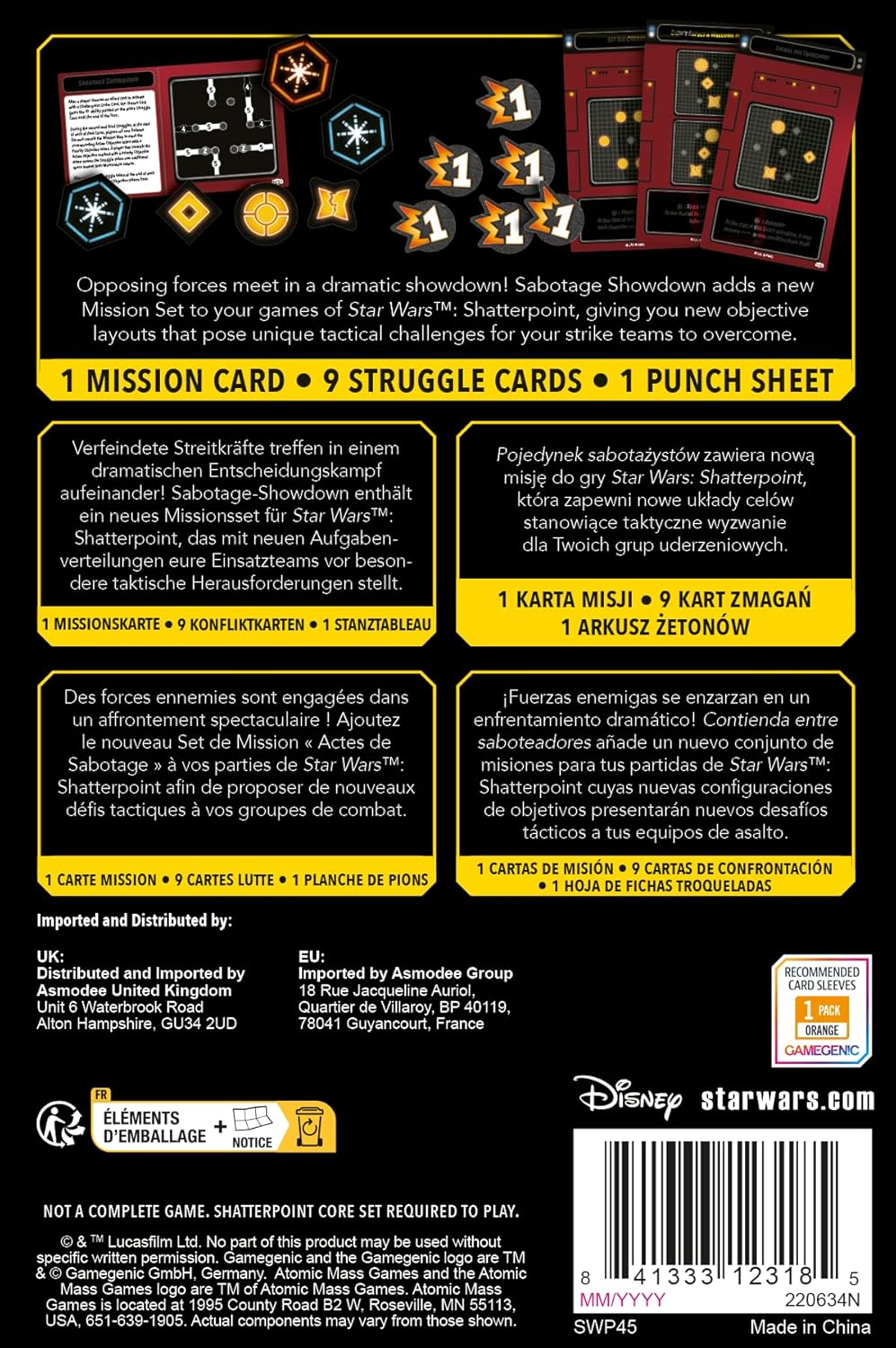 Star Wars Shatterpoint - Sabotage Showdown Mission Pack Tabletop Asmodee