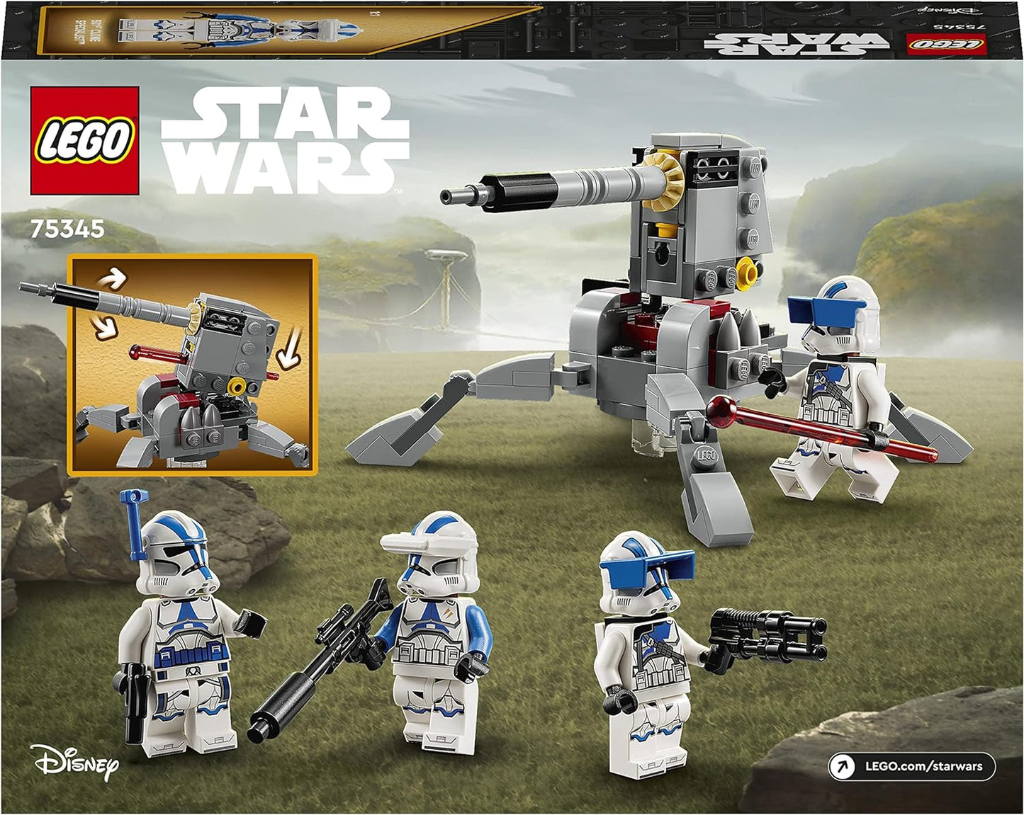 LEGO 75345 Star Wars 501st Legion Clone Troopers Battle Pack