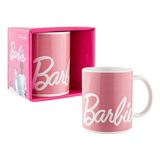 Barbie Tasse 350ml - Pinke Keramiktasse mit Barbie-Motiv - Original