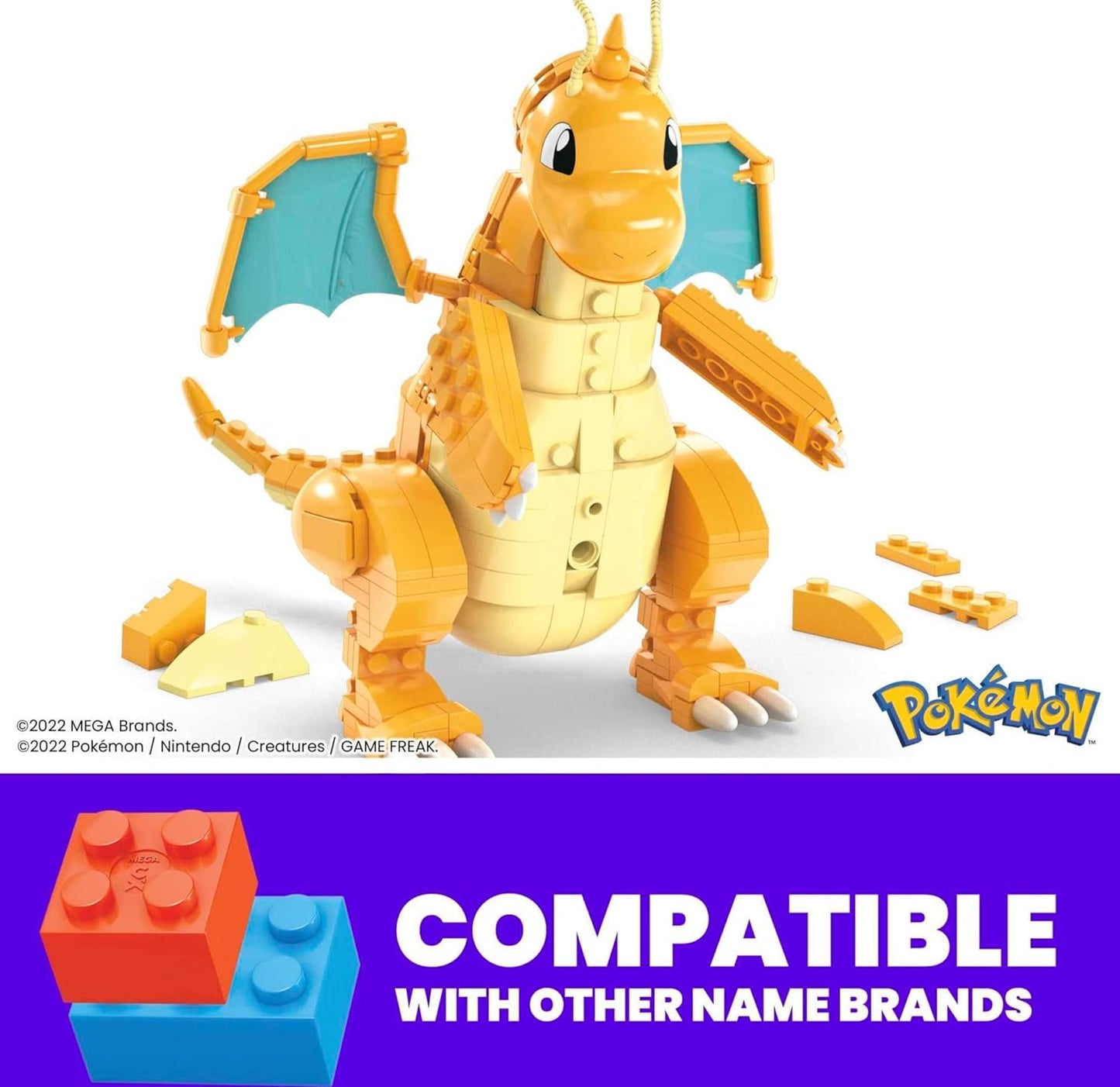 Mega Construx HKT25 - Pokemon Dragoran 388 Teile Bauset Spielzeug - NEU