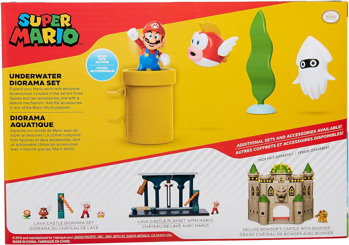 Super Mario Figuren Unterwasser Underwater Diorama Set