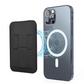 Kickstand Wallet schwarz Karten-Etui Handy Smartphone Halterung for Apple Ihpone Samsung & more