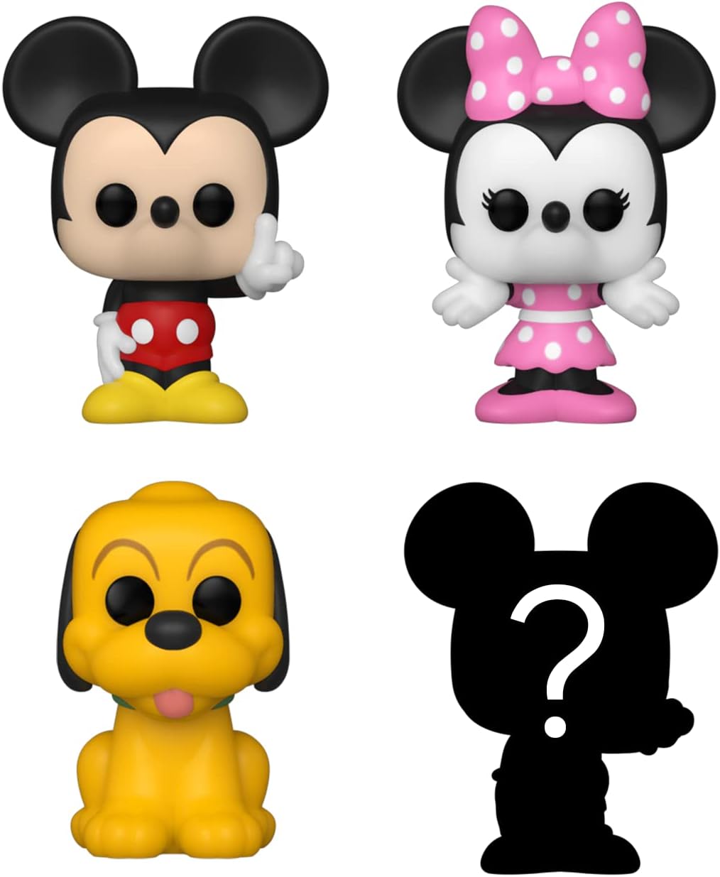 Funko Bitty POP! Disney - Mickey Mouse, Minnie, Pluto + Überraschungs-Figur