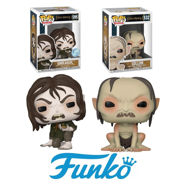 FUNKO POP Herr der Ringe 2er Pack - 1295 Smeagol & 532 Gollum - NEU in OVP