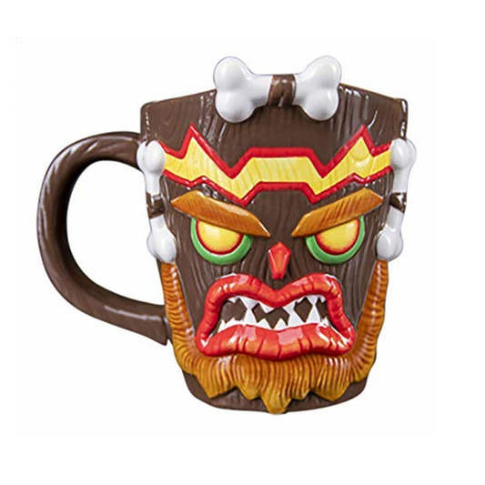 Crash Bandicoot 3D Tasse Uka Uka - handbemalt