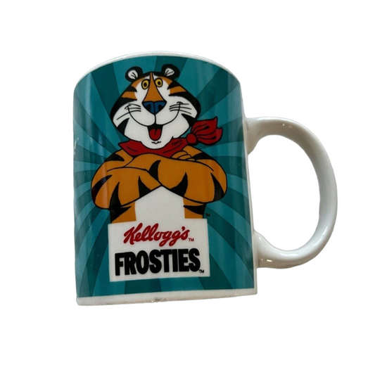 Original Kellogs Tasse mit Tony dem Tiger Vintage Retro Müsli Cornflakes - NEU mit Etikett