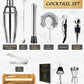 Cocktail Shaker Set - 15 Teile - inkl Rezeptbuch - Edelstahl - NEU in OVP