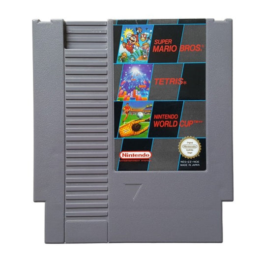 NES - 3in1 Super Mario Bros - Tetris - World Cup - Nintendo Entertainment System - gebraucht