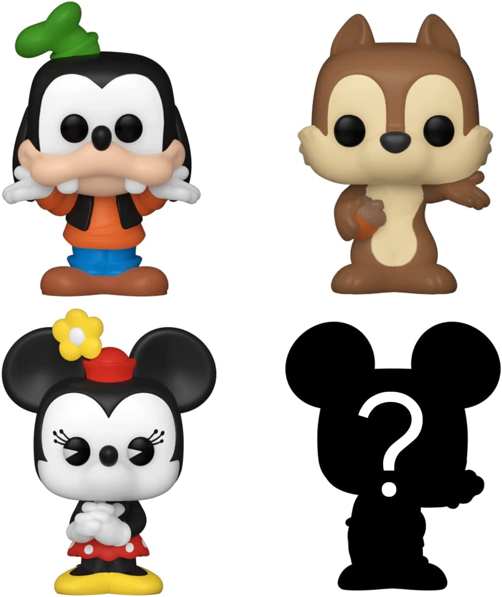Funko Bitty POP! Disney - Goofy, Chip, Minnie Mouse + Überraschungs-Figur