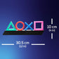 Playstation Icons Light Gaming Lampe Licht Nachtlicht mit 3 Modi - gebraucht