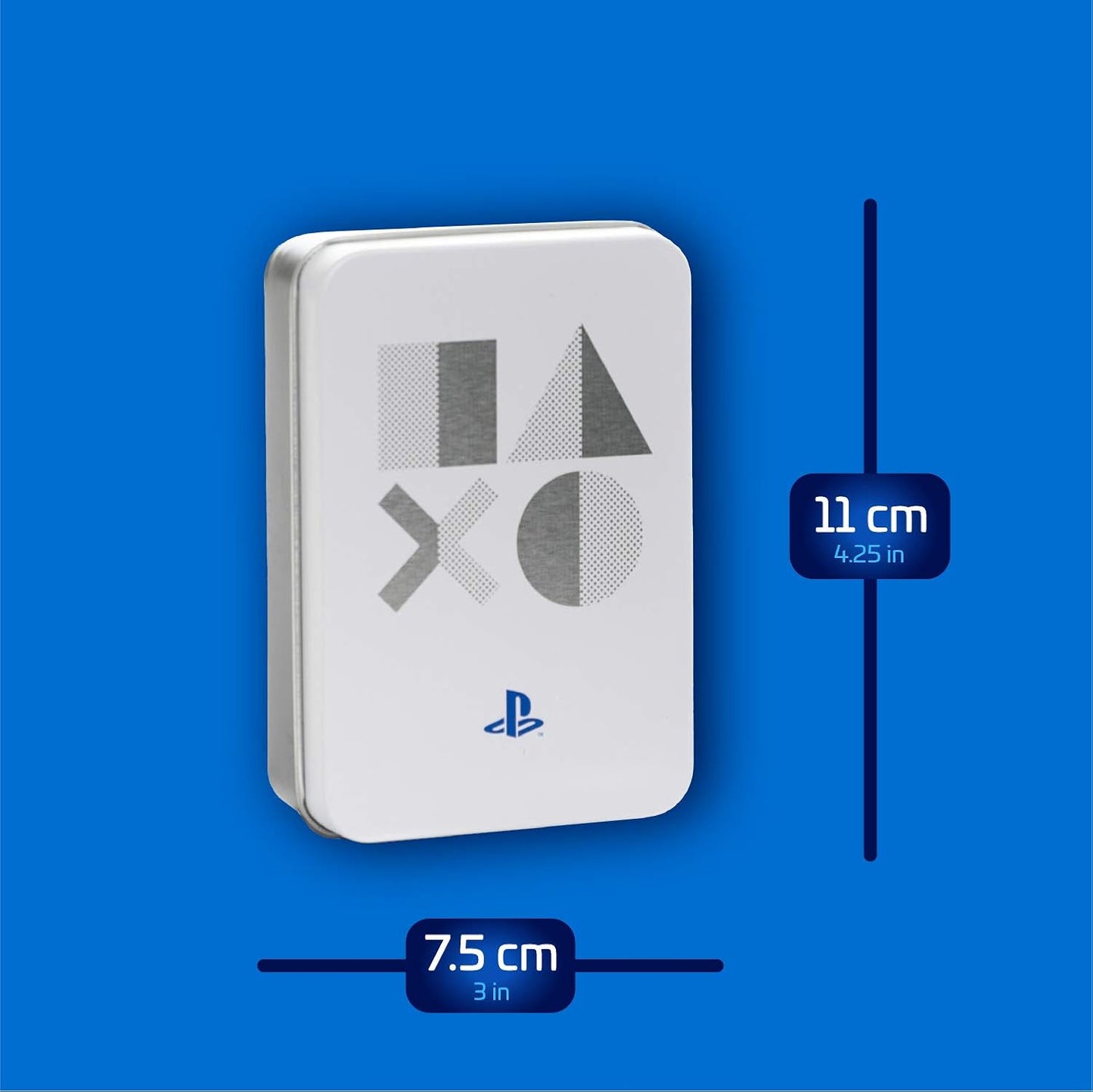 Paladone Playstation PS5 Spielkarten und Konsole  als Tin Box – Standard Deck für Gamer