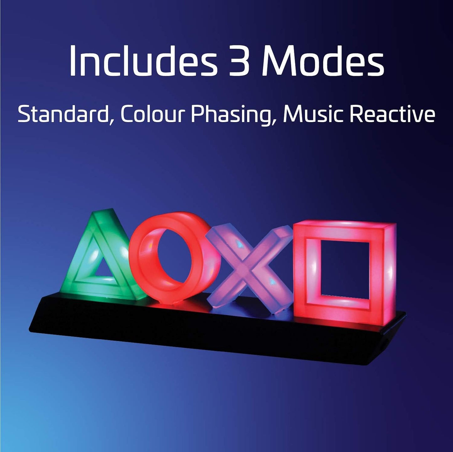 Playstation Icons Light Gaming Lampe Licht Nachtlicht mit 3 Modi - gebraucht