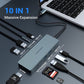 USB C Hub Adapter 10 in 1 MacBook Pro/Air iPad Pro Dongle 4K HDMI Docking Station SD/TF-Kartenleser