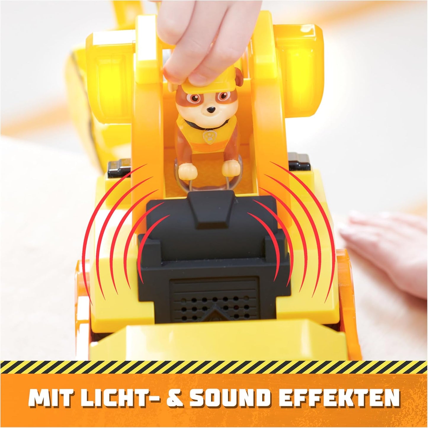 Rubble & Crew - Bulldozer Planierraupen-Baufahrzeug Spielzeug mit Licht & Geräuschen