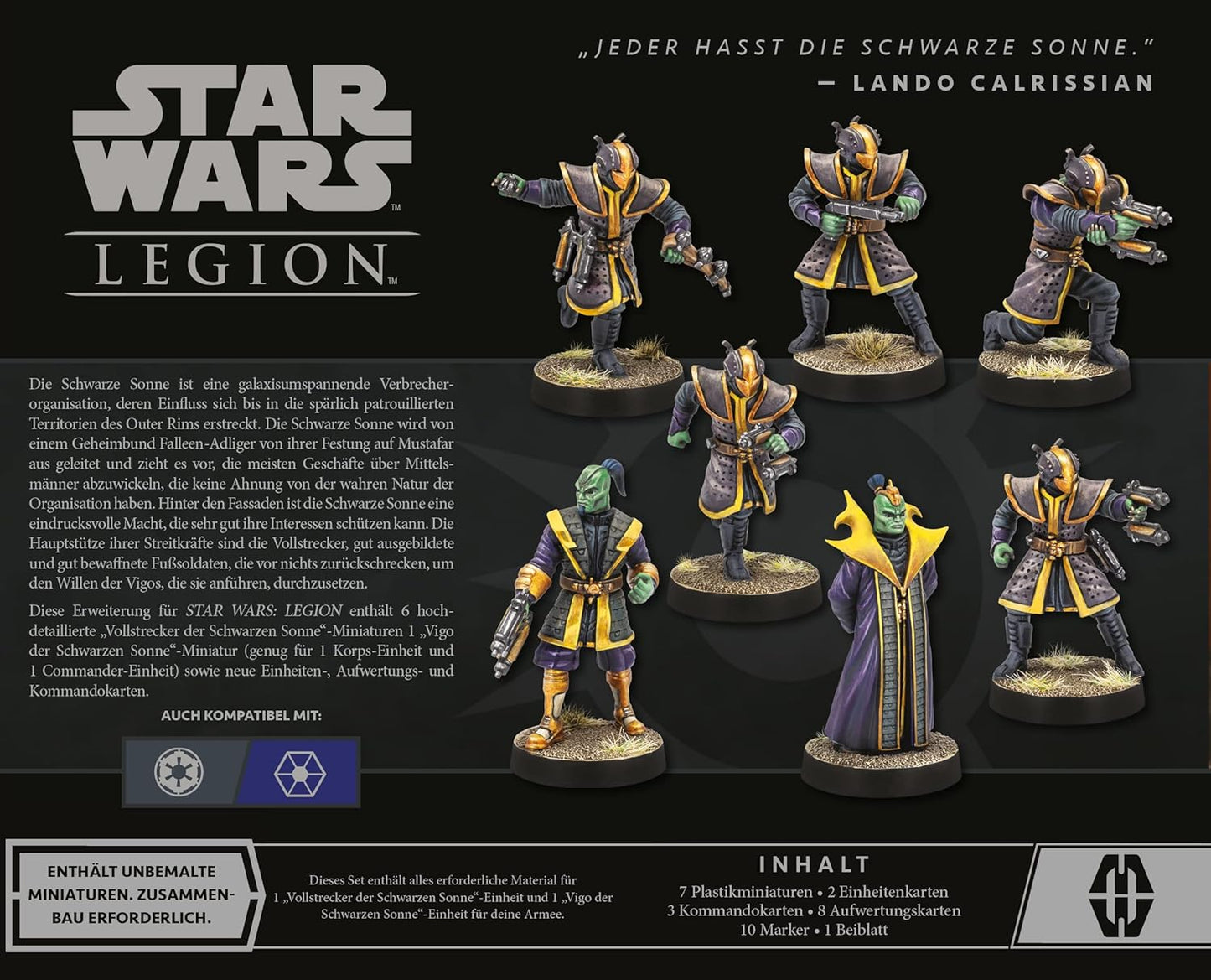 Star Wars Legion Vollstrecker der schwarzen Sonne Einheit Erweiterung Tabletop Asmodee