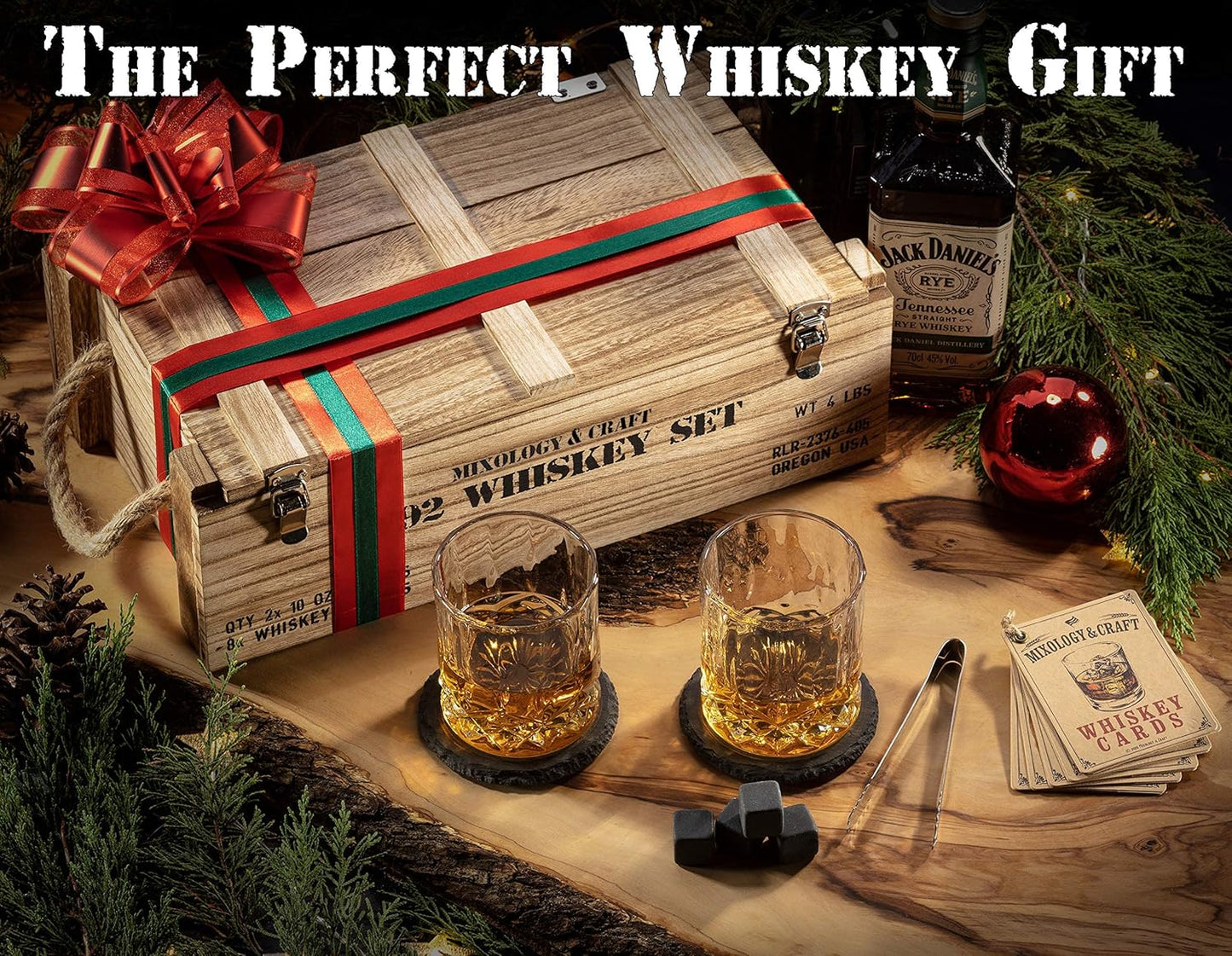 Mixology & Craft Whisky Set Geschenkset (Gläser, Steine, Untersetzer und mehr) - NEU