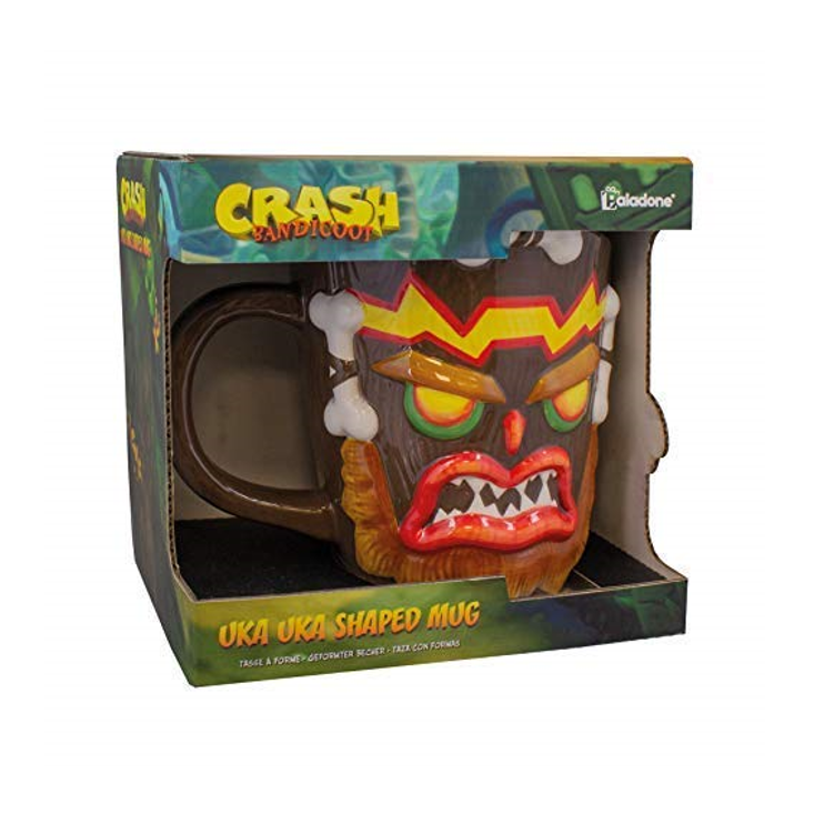 Crash Bandicoot 3D Tasse Uka Uka - handbemalt