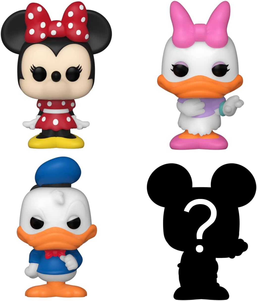 Funko Bitty POP! Disney - Minnie Mouse, Daisy, Donald Duck + Überraschungs-Figur