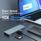 USB C Hub Adapter 10 in 1 MacBook Pro/Air iPad Pro Dongle 4K HDMI Docking Station SD/TF-Kartenleser
