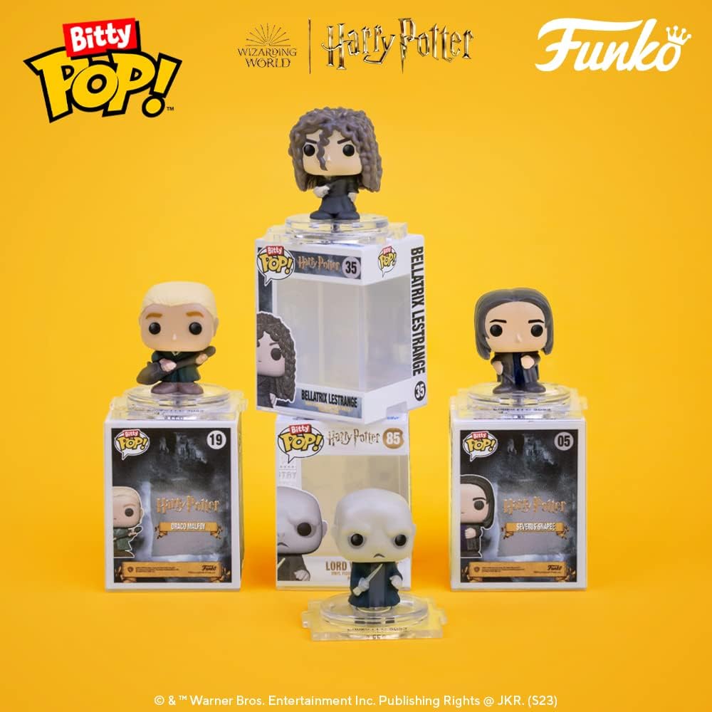 Funko Bitty POP! Harry Potter - Potter, Draco Malfoy, Dobby + Überraschungs-Figur