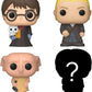 Funko Bitty POP! Harry Potter - Potter, Draco Malfoy, Dobby + Überraschungs-Figur
