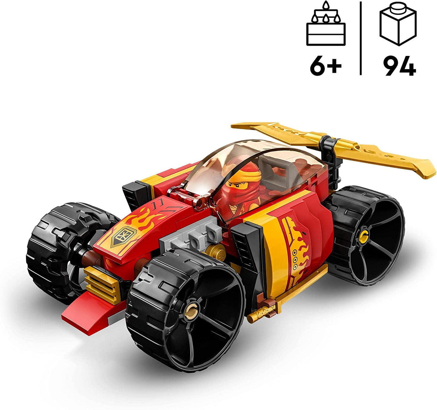 Lego 71780 NINJAGO Kais Ninja-Rennwagen EVO 2in1 zu Geländewagen Fahrzeug