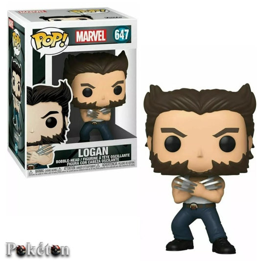 FUNKO POP Marvel Wolverine #647 Logan - Bobble-Head Figur - Neu