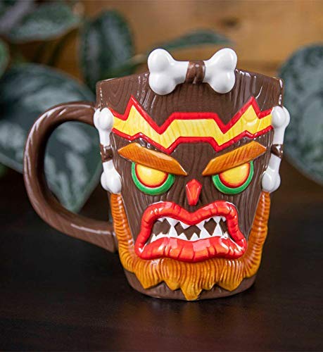 Crash Bandicoot 3D Tasse Uka Uka - handbemalt