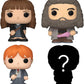 Funko Bitty POP! Harry Potter - Hermine Granger, Hagrid, Ron Weasley + Überraschungs-Figur