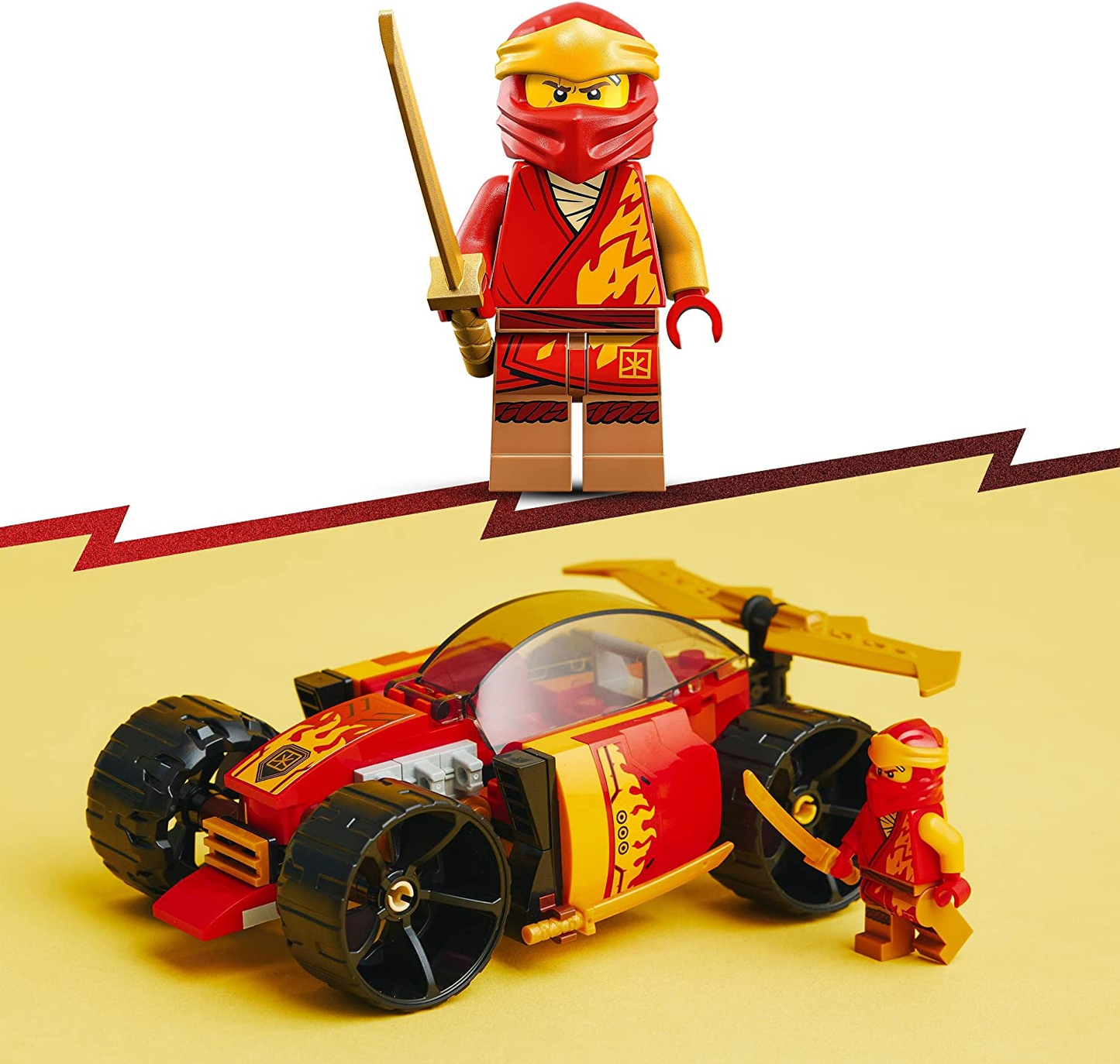 Lego 71780 NINJAGO Kais Ninja-Rennwagen EVO 2in1 zu Geländewagen Fahrzeug