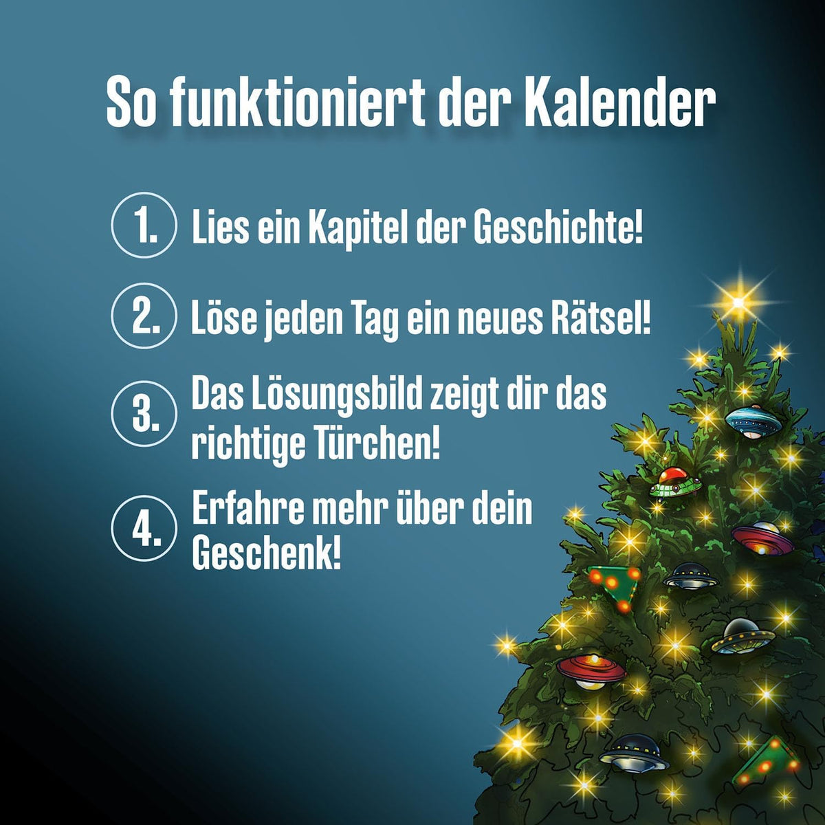 KOSMOS Die drei ??? Adventskalender, löse die 24 Rätsel der Sternwarte - NEU