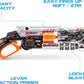 Zuru - X-Shot - Skins Lock Blaster mit Darts - Spielzeug Gun