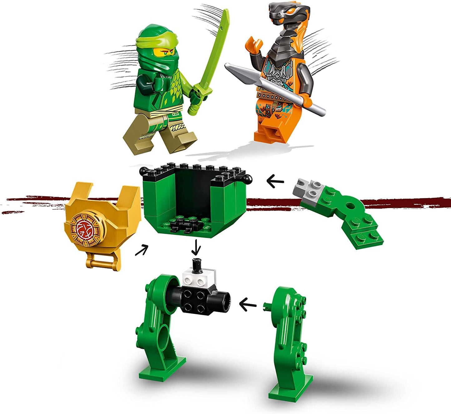 LEGO 71757 NINJAGO Lloyds Ninja-Mech, Actionfigur Modelbausatz Spielzeug Kinder