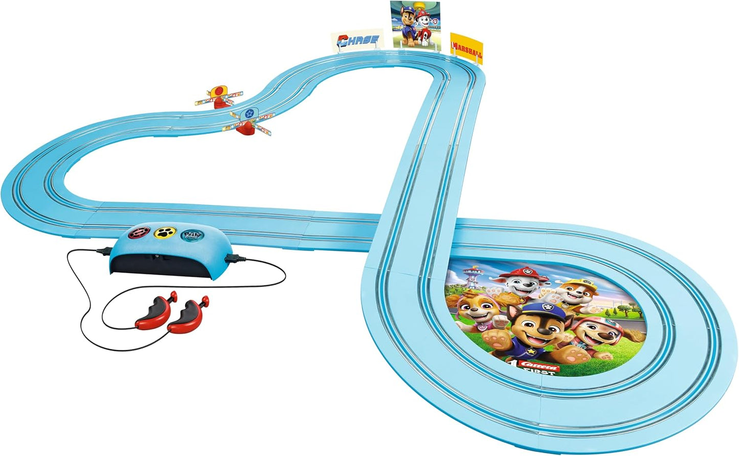 Carrera First PAW Patrol 3,5m Rennbahn Spielbahn für Kinder mit Licht & Sound - B-Ware