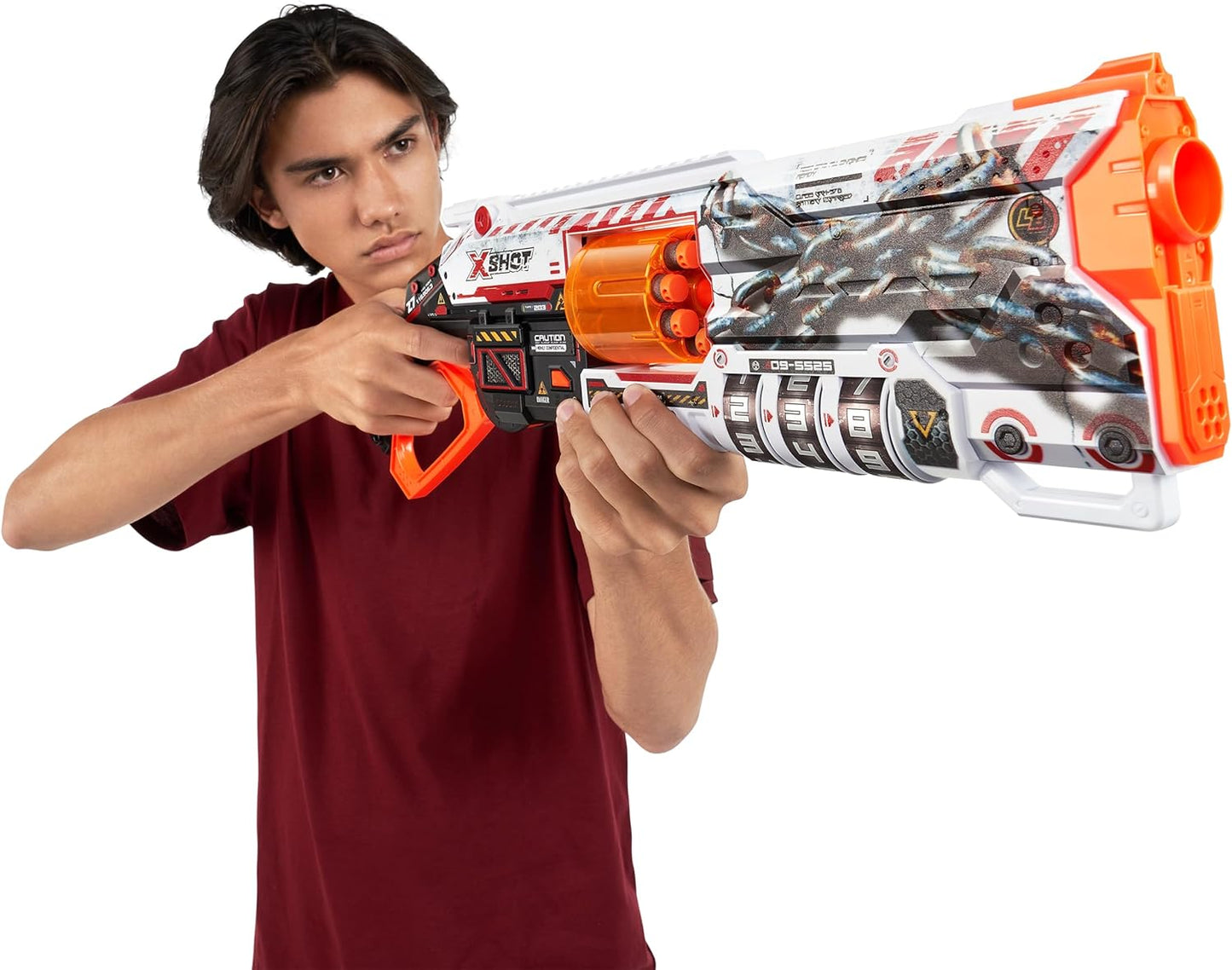 Zuru - X-Shot - Skins Lock Blaster mit Darts - Spielzeug Gun