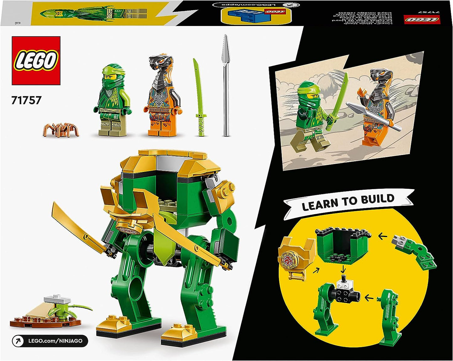 LEGO 71757 NINJAGO Lloyds Ninja-Mech, Actionfigur Modelbausatz Spielzeug Kinder