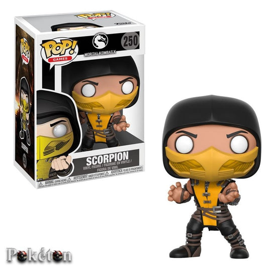 FUNKO POP Mortal Kombat X #250 Scorpion - Vinyl Figur - Neu