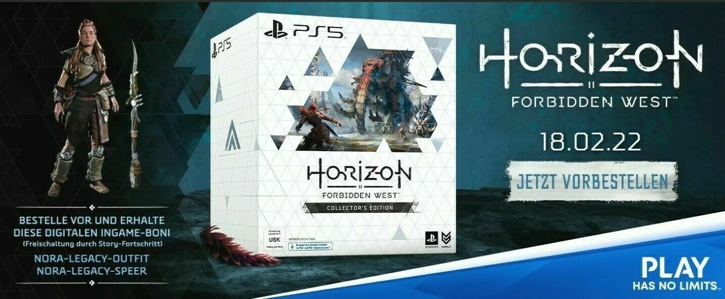 PS4 PS5 Playstation 4 & 5 - Horizon Forbidden West Collectors Edition - NEU
