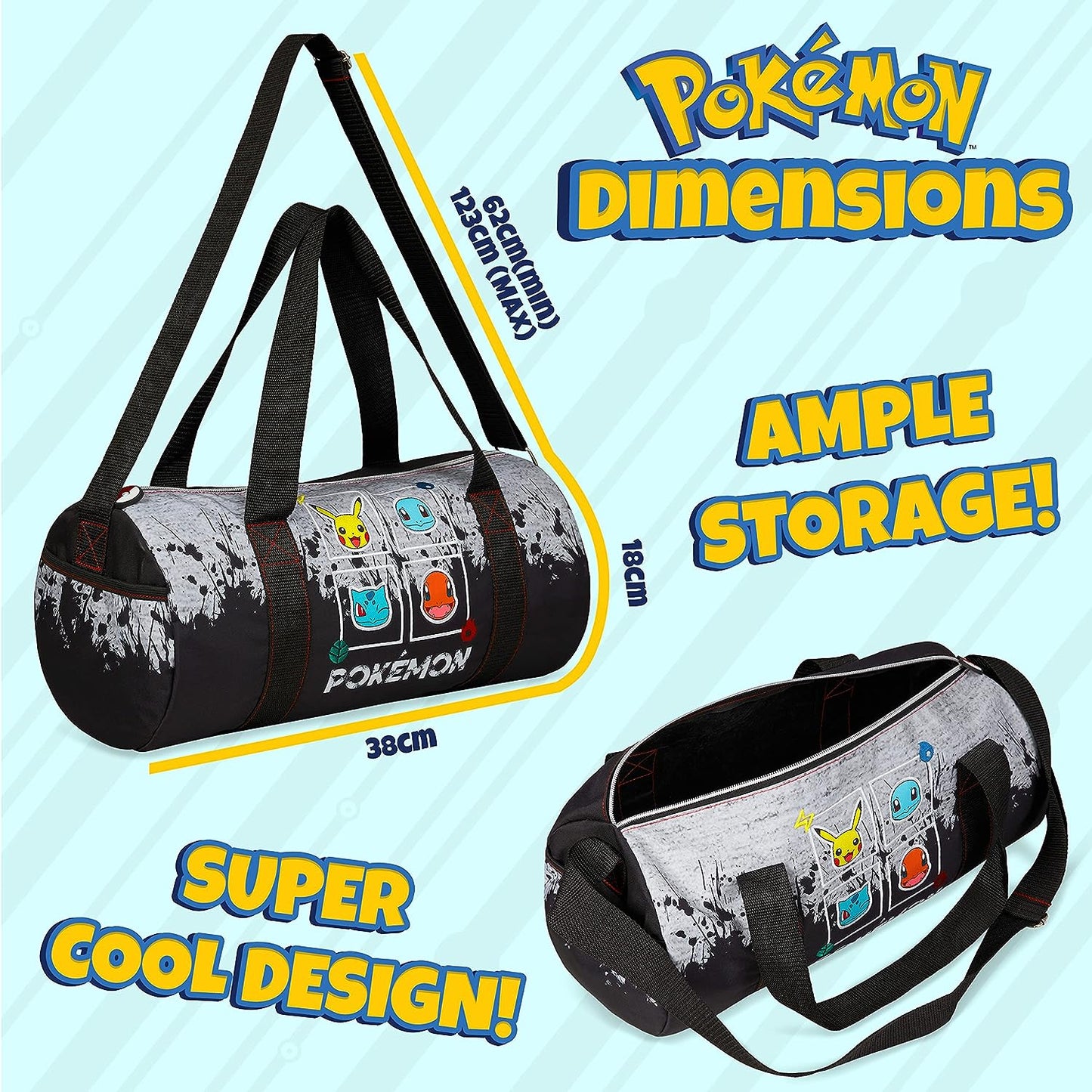 Pokemon Sporttasche Badetasche Reisetasche Kinder - gebraucht