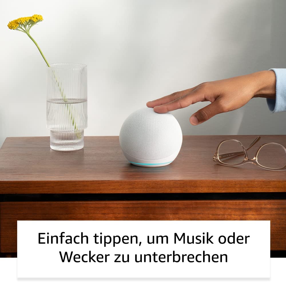 Amazon Echo Dot (5. Generation, 2022) | Bluetooth Lautsprecher mit Alexa | weiß