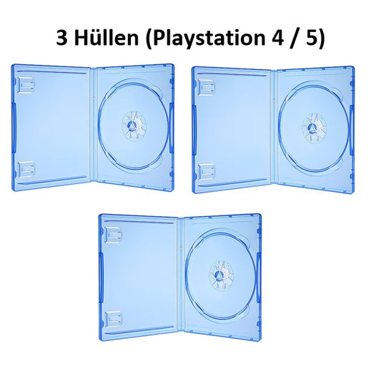 3x Original PS4 PS5 Playstation 4 5 Leerhüllen Ersatzhülle Spielhülle Game Hülle Case - NEU
