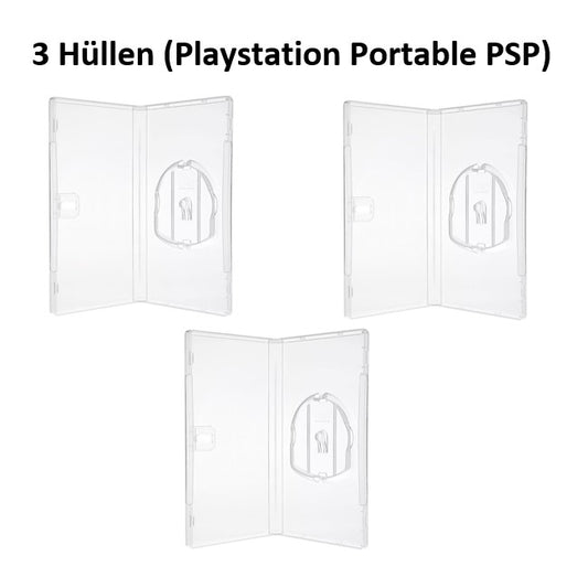 3x PSP Playstation Portable UMD Film Leerhüllen Ersatzhülle Spielhülle Game Hülle - NEU