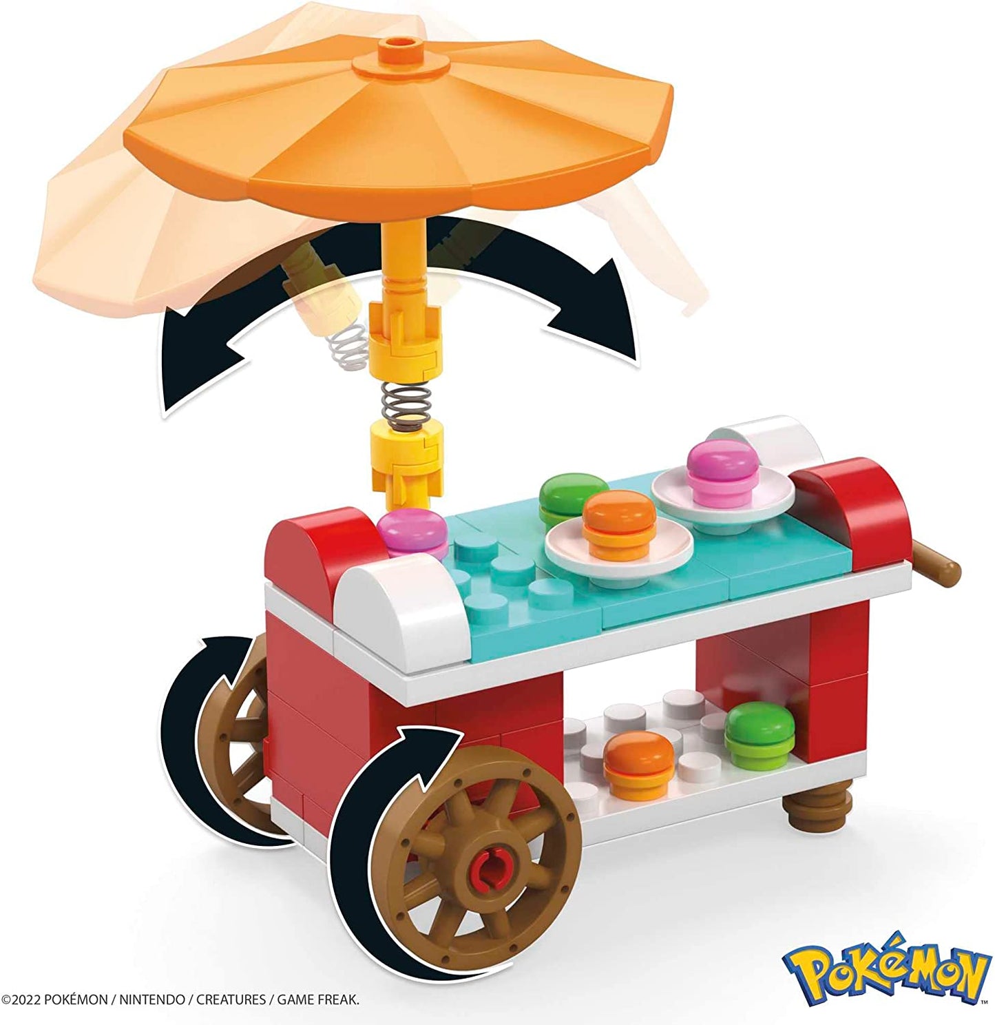 Mega Construx HDL80 - Pokémon Picknick Bauset 193 Teile Evoli und Lucario Spielzeug