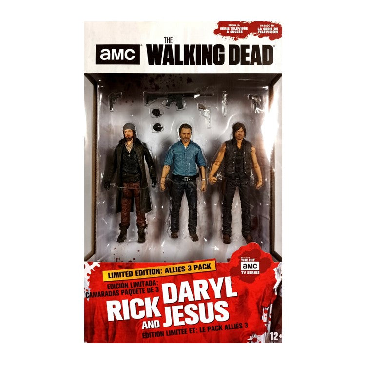 McFarlane AMC Walking Dead TV Action Figuren Limited Edition Allies 3 Pack Rick, Daryl, Jesus - mit OVP