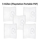 5x PSP Playstation Portable UMD Film Leerhüllen Ersatzhülle Spielhülle Game Hülle - NEU