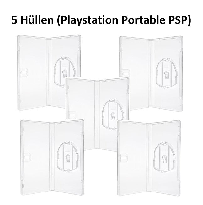 5x PSP Playstation Portable UMD Film Leerhüllen Ersatzhülle Spielhülle Game Hülle - NEU