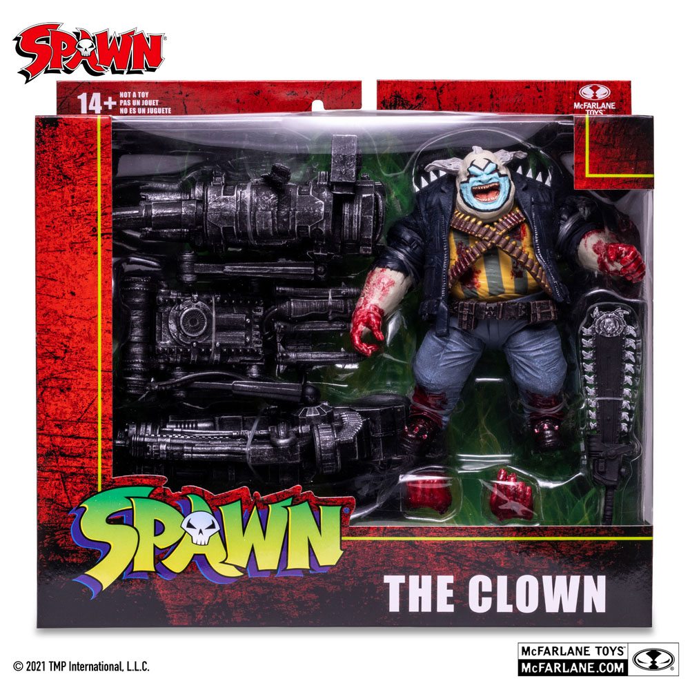 McFarlane Spawn Actionfigur The Clown (Bloody) Deluxe Set 18cm - NEU